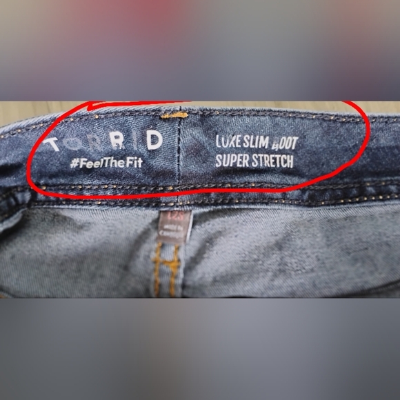 Torrid Dark Blue Women's Boot Cut Jeans - Picture 7 of 7